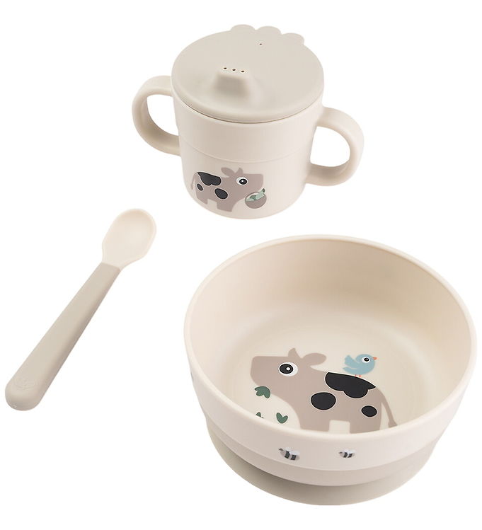 Done by Deer Spisesæt – 3 Dele – Foodie – Tiny Farm – Sand