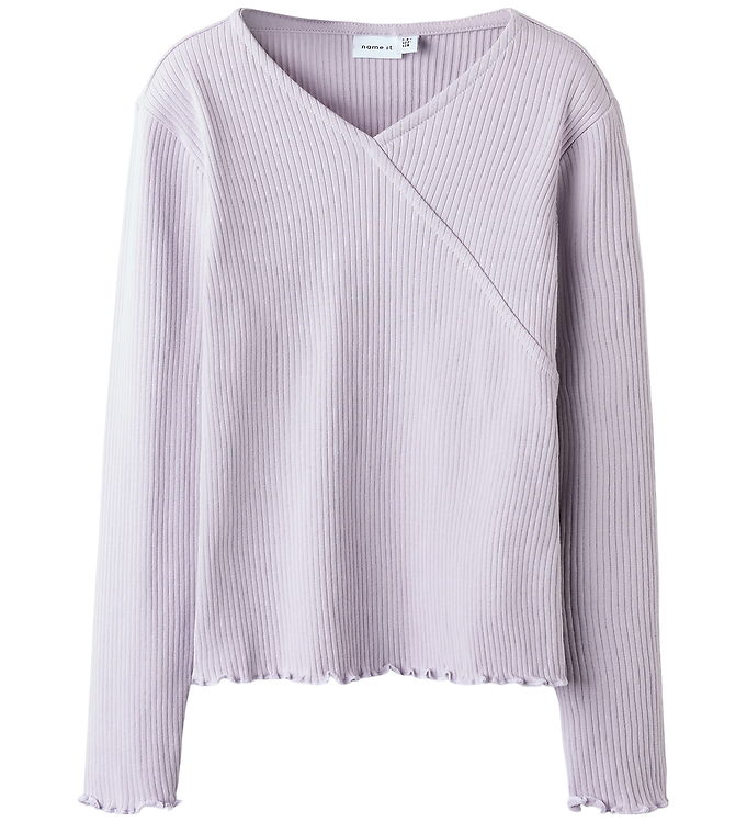 Name It Bluse – Rib – NkfFrida – Misty Lilac