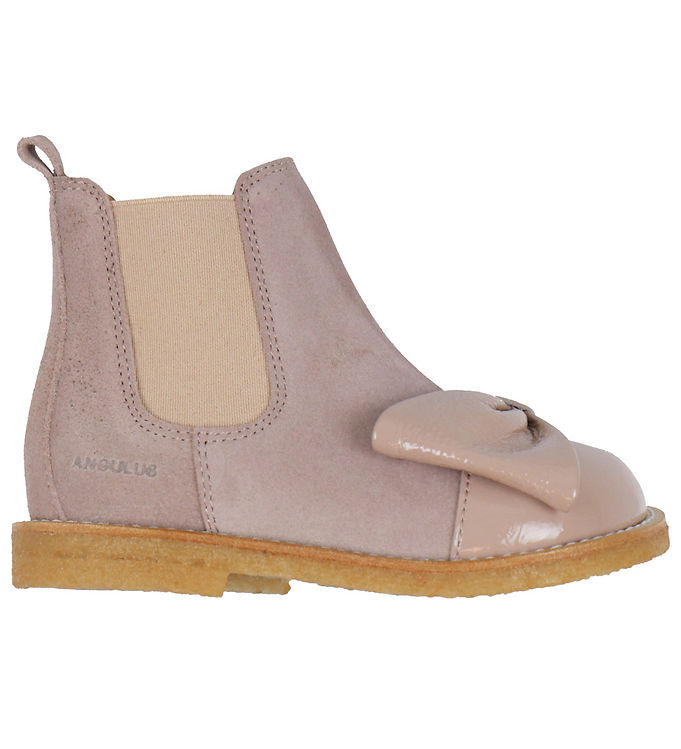 Angulus støvler – Chelsea – Faded Rose m. Sløjfe