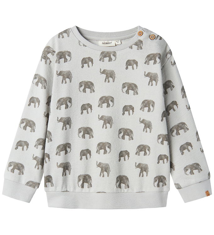 Lil’ Atelier Sweatshirt – NmmDias – Vapor Blue/Elephant