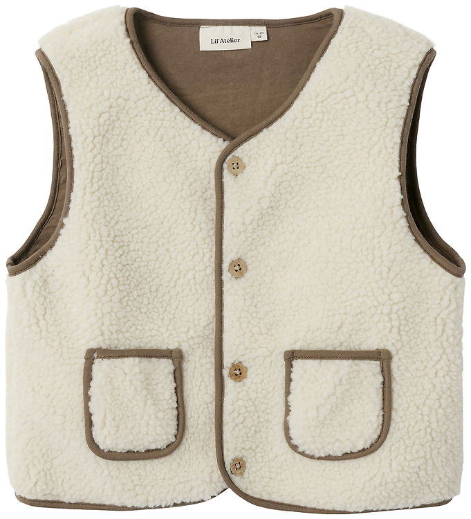 Lil Atelier Vest – Loose – NmnLajo – Turtledove/Shitake