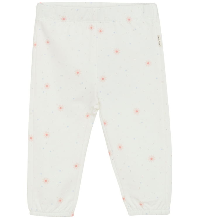 Minymo Sweatpants – AOP – Marshmellow White