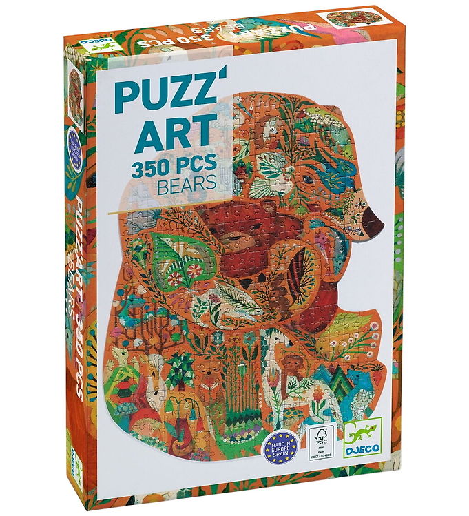 Djeco Puslespil – 350 Brikker – PUZZ’ART – Bears
