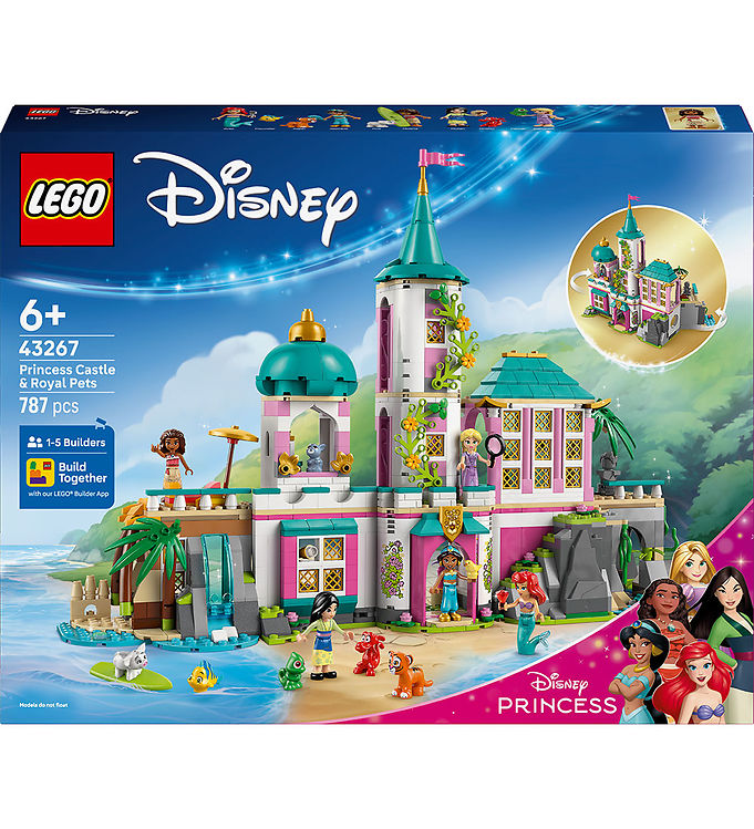 LEGO Disney – Prinsesseslot Og Royale Kæledyr 43267 – 787 Dele