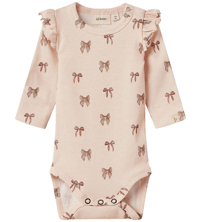 Lil’ Atelier Body l/æ – Rib – NbfGavo – Silver Peony/Bow