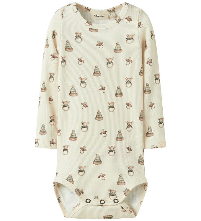 Lil’ Atelier Body l/æ – Rib – NbnGavo – Turtledove/Toy