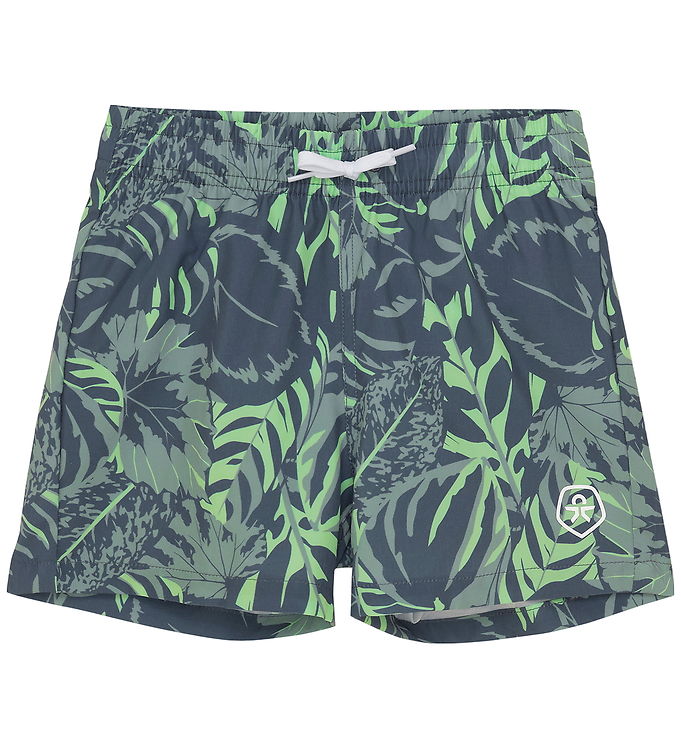 Color Kids Badeshorts – AOP – Iceberg Green