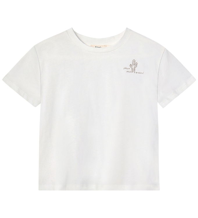 Fliink T-shirt – Sommer Cactus – Cloud Dancer