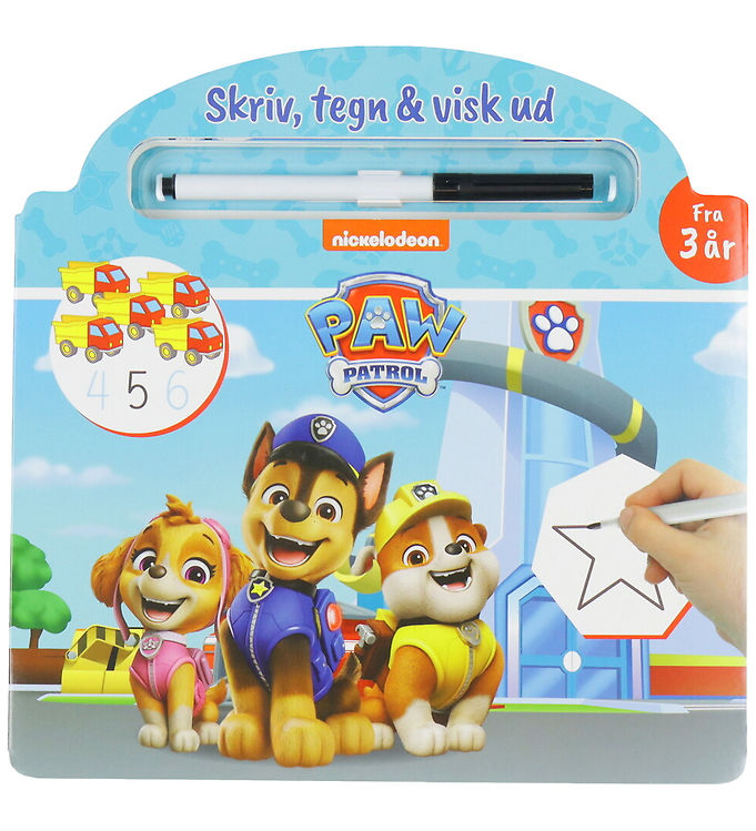 Alvilda Aktivitetsbog – Paw Patrol – Skriv, Tegn og Visk Ud