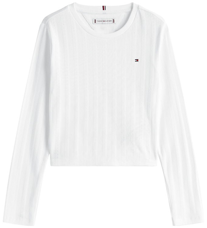 Tommy Hilfiger Bluse – Pointelle – White