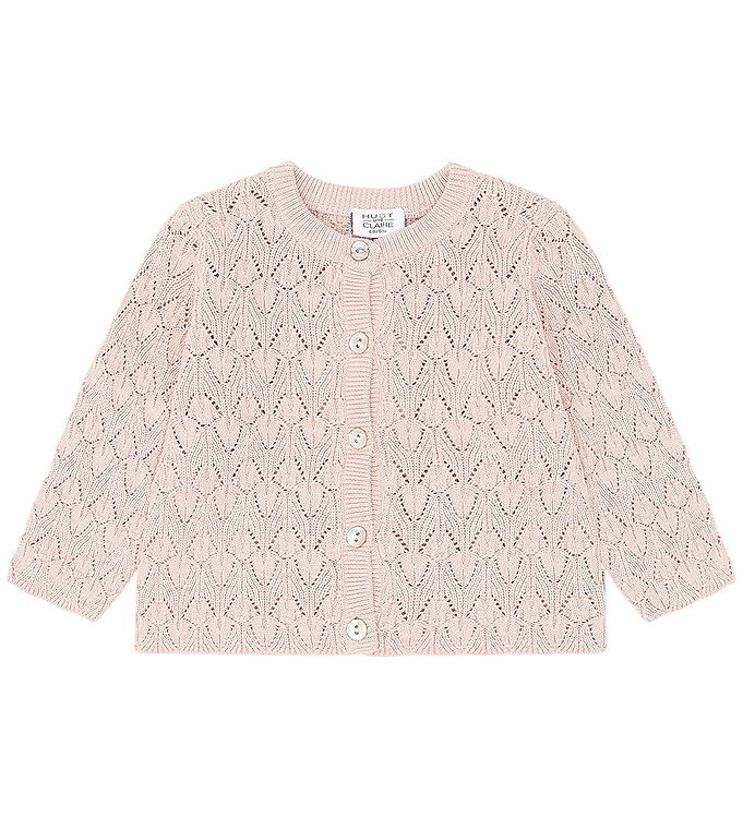 Hust and Claire Cardigan - Strik - Cilja Pointelle - Peach Dust