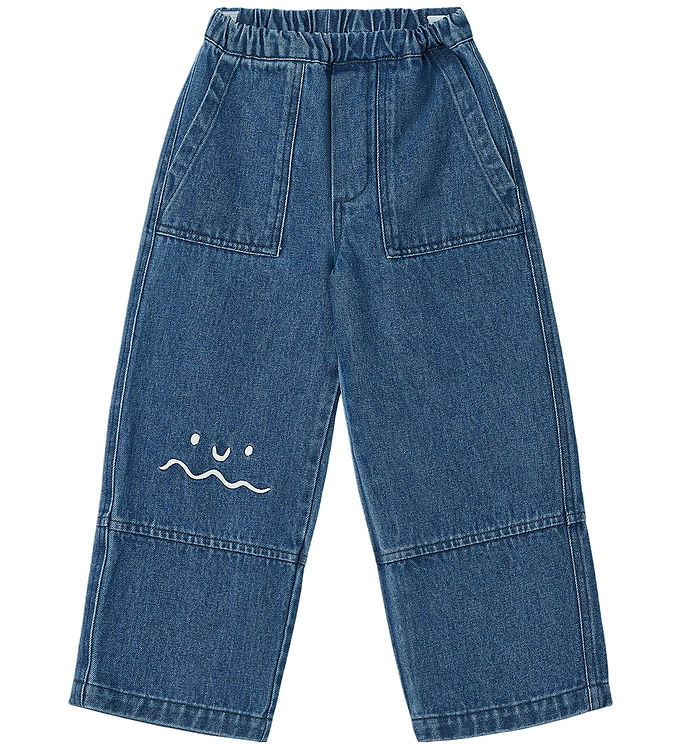 Liewood Bukser Denim Cesar Placement Medium Blue Denim