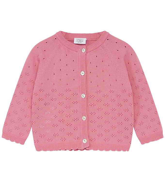 Hust and Claire Cardigan – Strik – Cillja – Flamingo m. Hulmønst