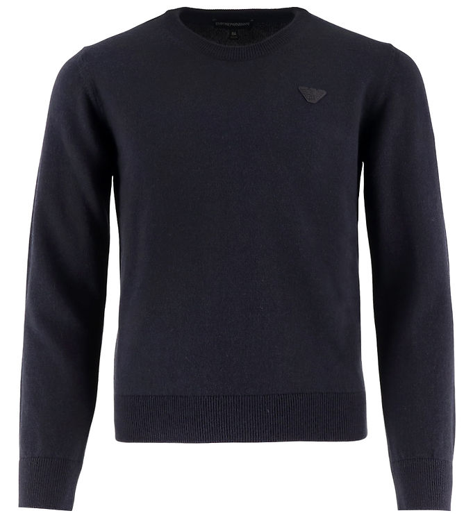 Emporio Armani Bluse – Strik – Uld – Blue Navy