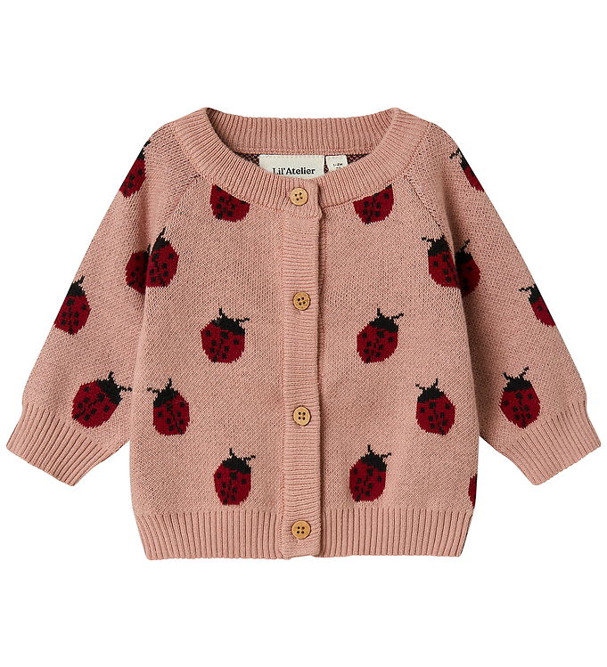 Lil Atelier Cardigan - Strik - NbfLulio - Misty Rose