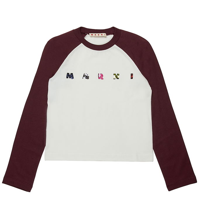 Marni Bluse Berry Jam/hvid