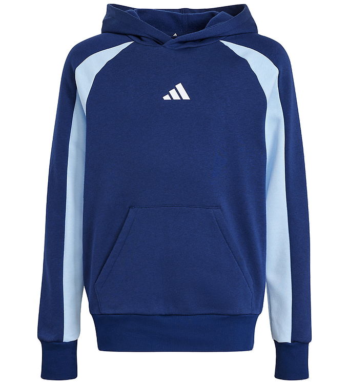 adidas Performance Hættetrøje – J CB FL HD – Dkblue/Globlu/Hvid