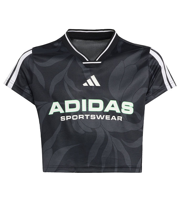 adidas Performance T-shirt – JG HOT CR AOP – Carbon/Black/White