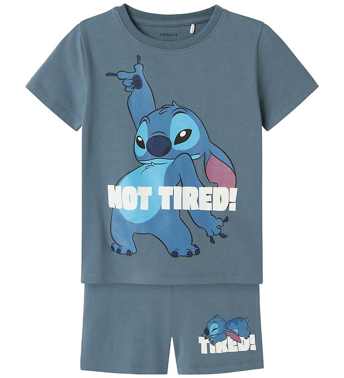 Name It Nattøj – 2-delt – NmmArush – Stitch – Blue Mirage