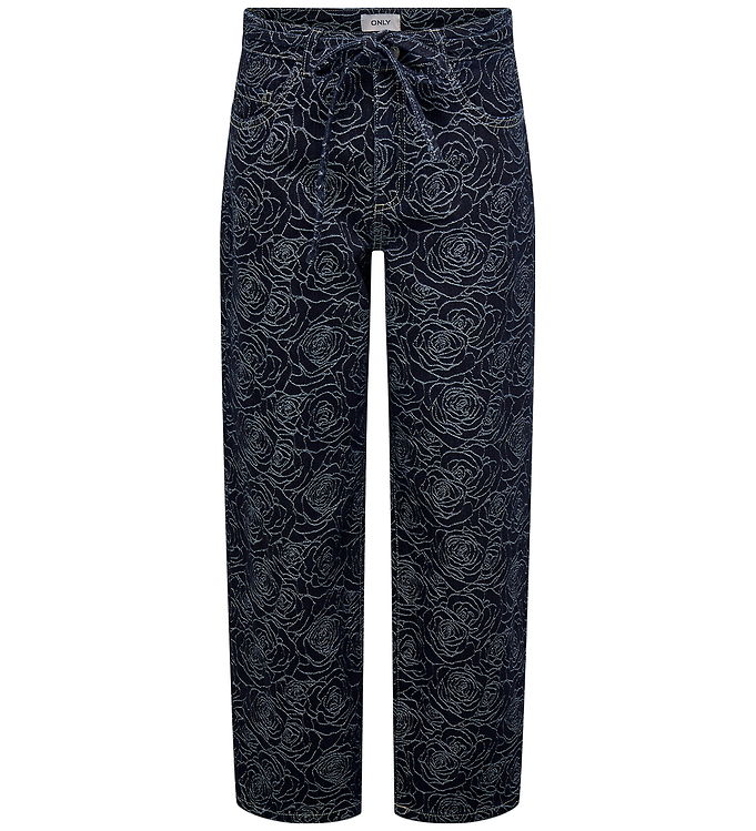 Kids Only Jeans Koggianna Dark Blue Denim/roses