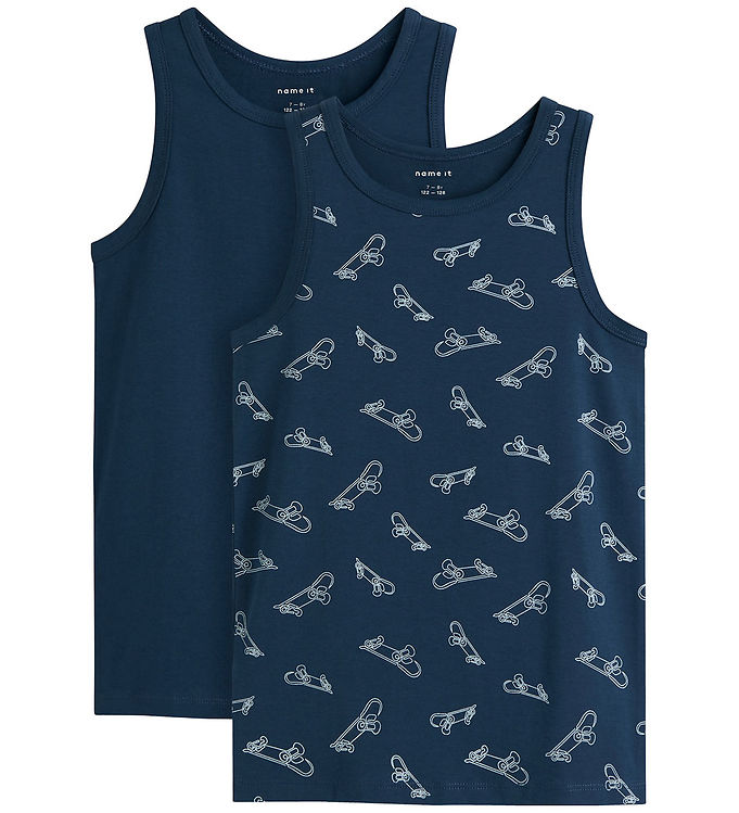 Name it Undertrøje – Noos – NkmTank – 2-Pak – Titan/w/ Titan