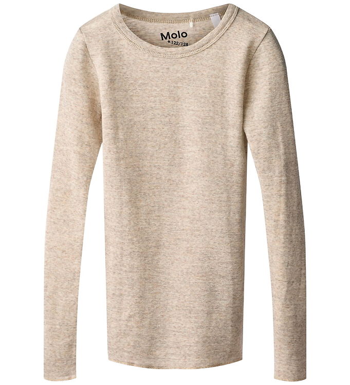 Molo Bluse – – Uld – Rihanna – Oatmeal Melange