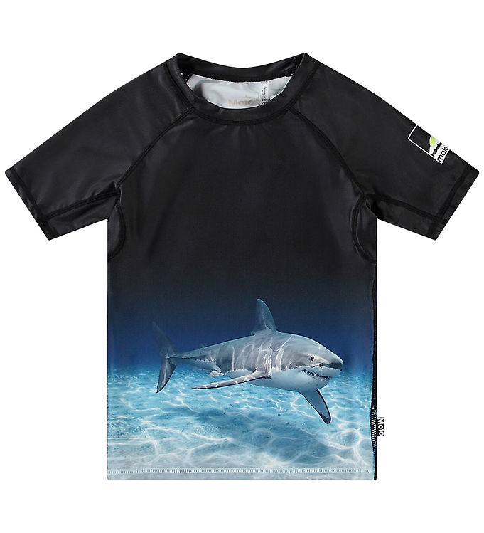 Molo Badebluse Uv50 Neptune Faded Shark