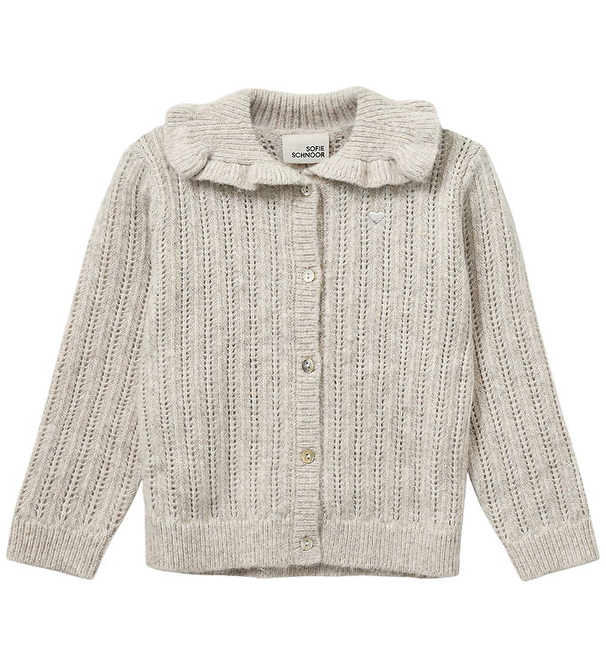 Sofie Schnoor Cardigan - Strik - Hennysk - Ecru Melange