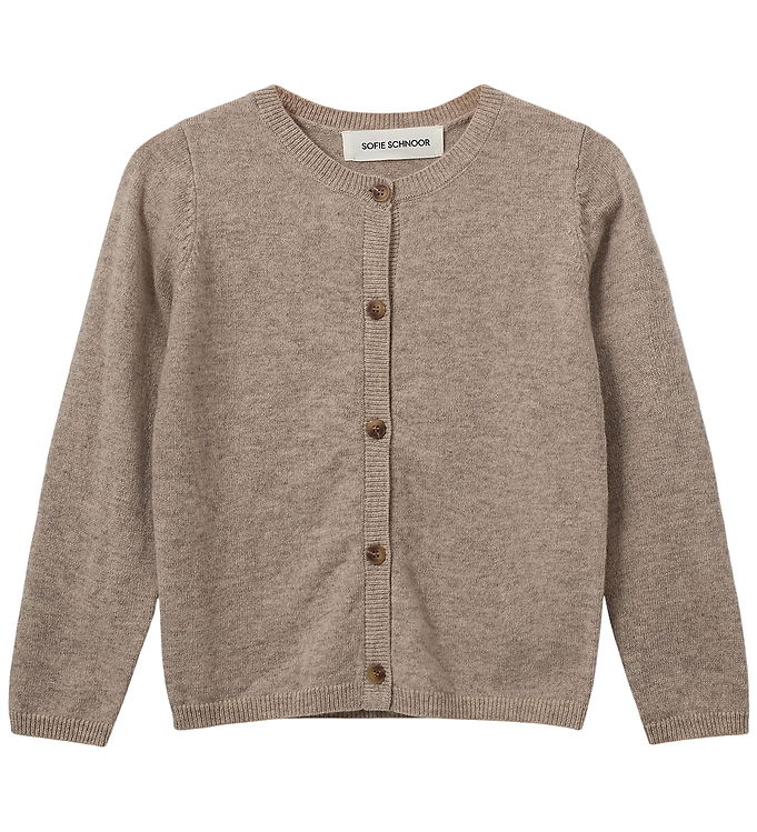 Sofie Schnoor Cardigan - Strik - Uld - Cisse - Brown Melange