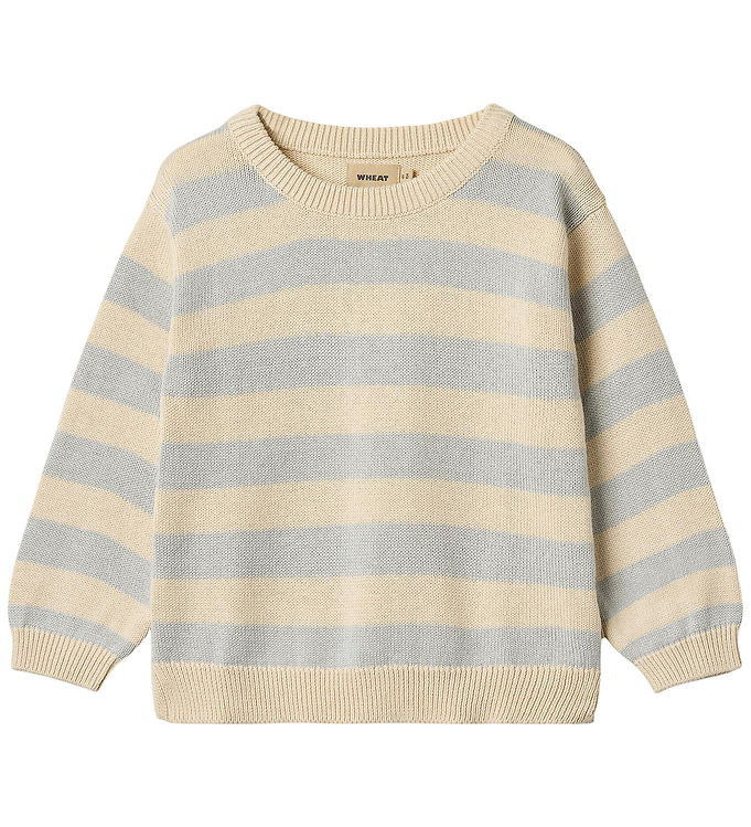 Wheat Bluse - Strik - Morgan - Soft Blue Stripe