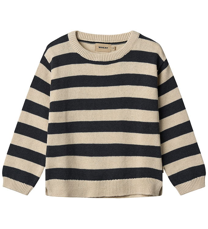 Wheat Bluse - Strik - Morgan - Navy Stripe