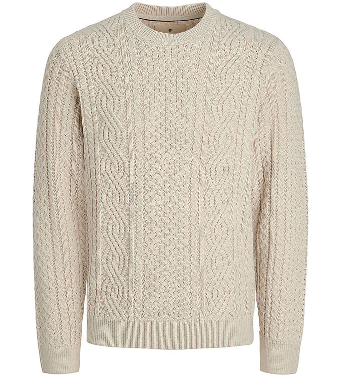 Jack & Jones Bluse - Strik - JprBlusean - Silver Lining/Melange