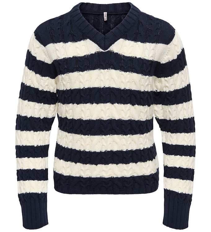 Kids Only Bluse - Strik - Kog Janny - Night Sky/Tofu