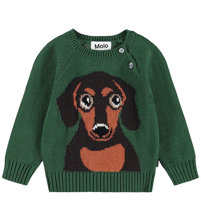 Molo Bluse - Strik - Uld/Bomuld - Dachs Puppy