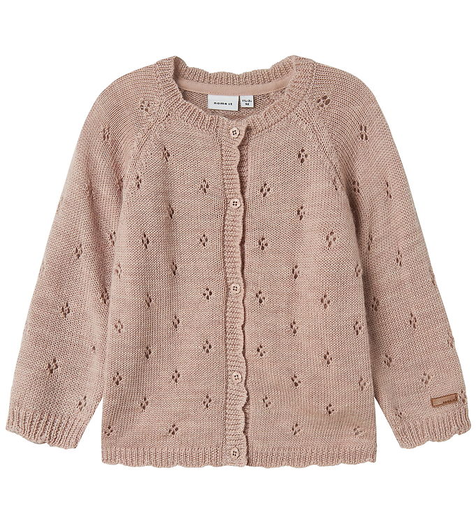 Name It Cardigan - Strik - Uld - NmfWrilla - Shadow Gray