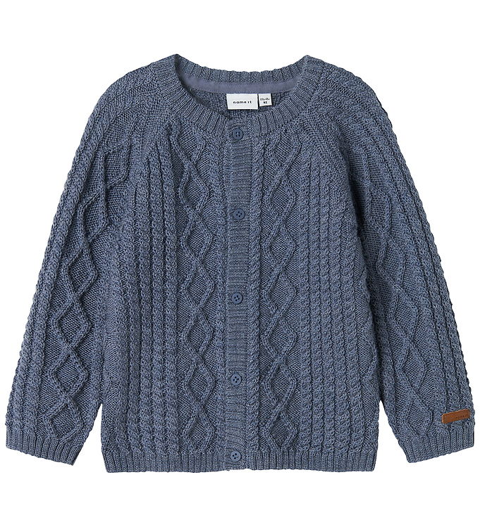 Name It Cardigan - Uld - Strik - NmmWrilla - Folkstone Gray