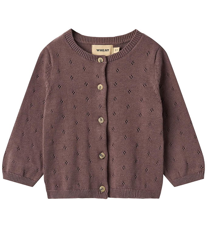 Wheat Cardigan - Strik - Maia - Plum