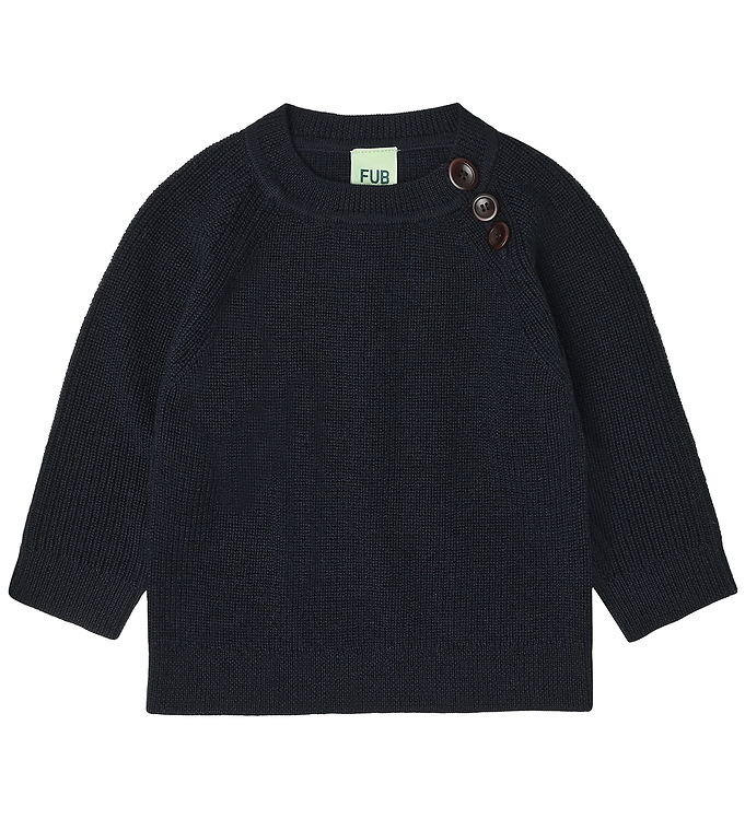 FUB Bluse - Strik - Uld - Dark Navy