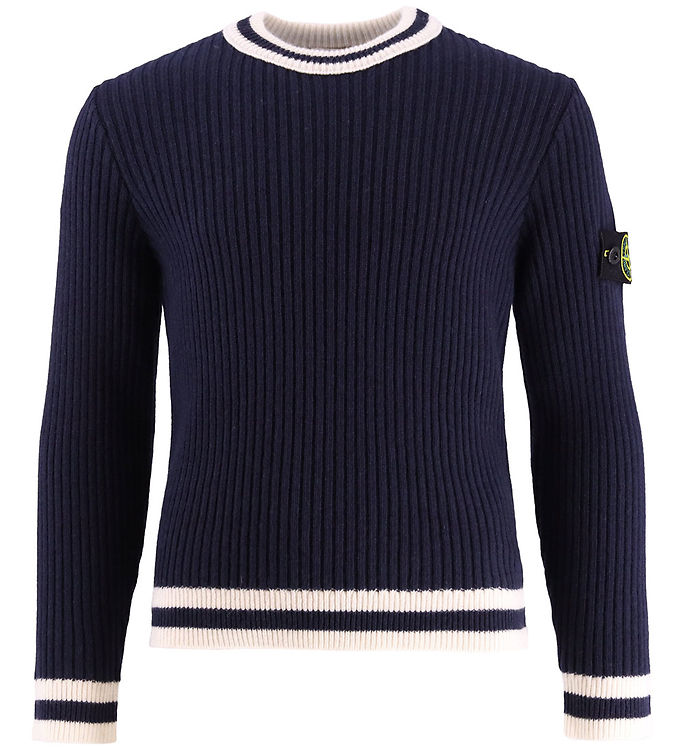 Stone Island Bluse - Strik - Navy Blue