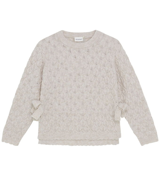 Minymo Bluse - Strik - Smoke Gray