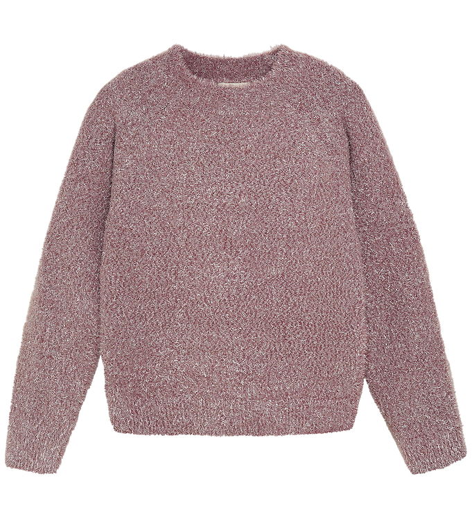 Creamie Bluse - Strik - Glitter - Crushed Berry