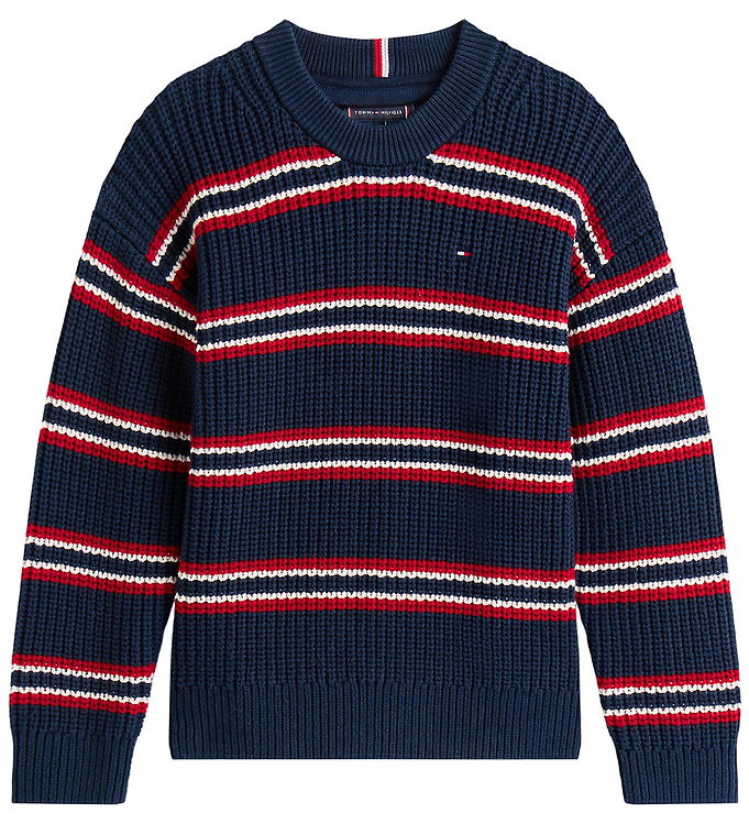Tommy Hilfiger Bluse - Strik - Dark Night Navy Multi Stripe