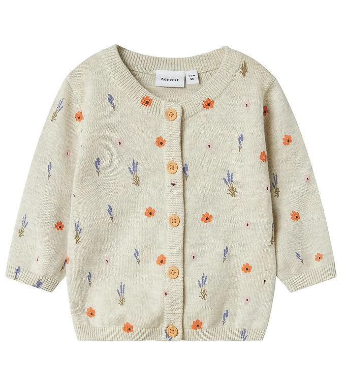 Name It Cardigan - Strik - NbfOhio - Peyote Melange