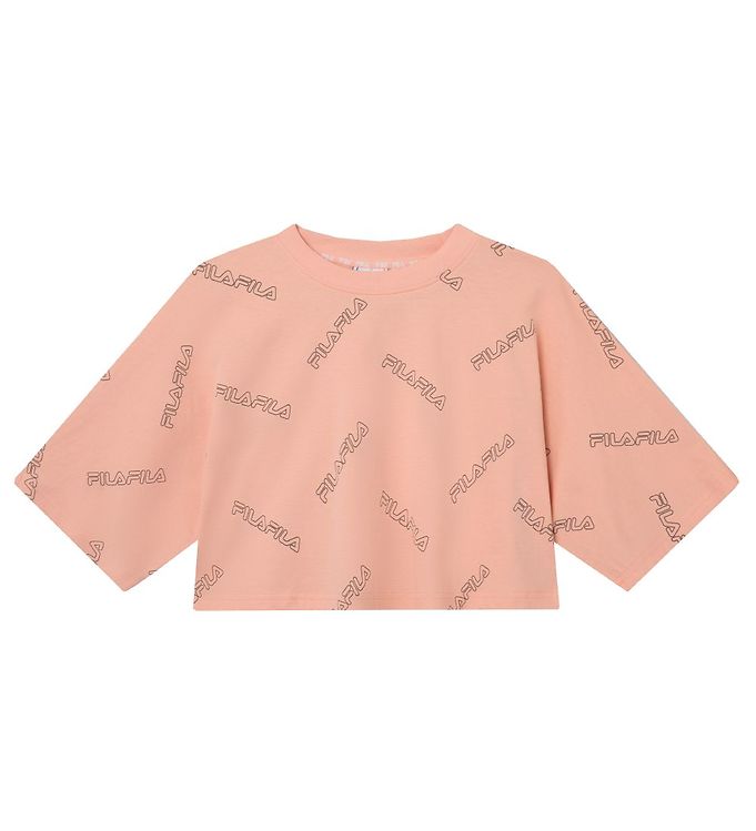 Fila T-shirt - Jamilia Cropped - Coral Cloud