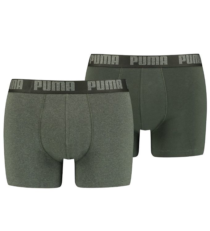Puma Boxershorts - Basic - 2-pak - Armygrøn
