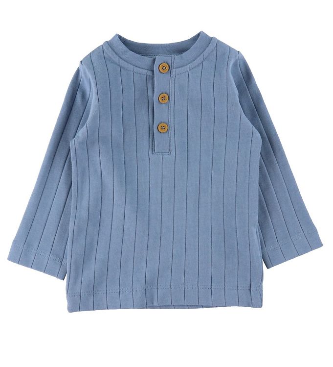 4: Fixoni Bluse - Rib - Faded Denim