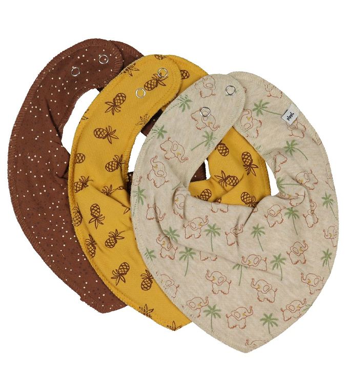 Bandana Bib -AOP (3-pack) - 204 - ONE SIZE