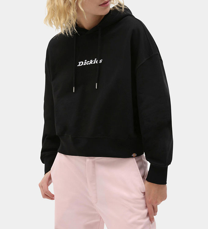 Image of Dickies Hættetrøje - Cropped - Loretto - Sort - XXS - Xtra Xtra Small - Dickies Hættetrøje (217601-1075833)