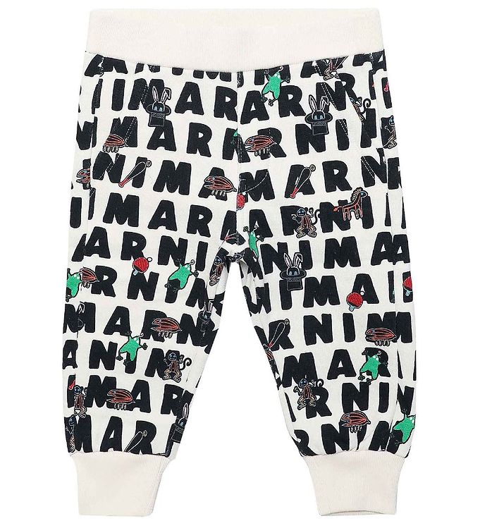 Image of Marni Sweatpants - Off-White m. AOP Logo (222706-1097331)