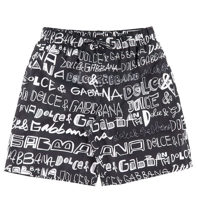 Badeshorts DNA M AOP Logo 8 år 128 Badetøj Fra Dolce & Gabbana